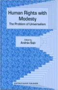 Human Rights with Modesty : The Problem of Universalism