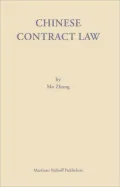 Chinese Contract Law: Theory and Practice