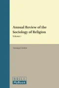 Annual Review of the Sociology of Religion: Youth and Religion