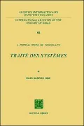 Critical Study of Condillac's Traite des Systemes