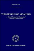 The Origins of Meaning