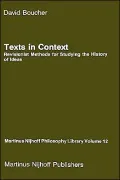 Texts in Context: Revisionist Methods for Studying the History of Ideas