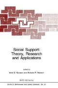Social Support: Theory, Research and Applications