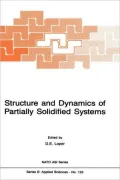 Structure and Dynamics of Partially Solidified Systems
