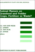 Animal Manure on Grassland and Fodder Crops: Fertilizer or Waste?