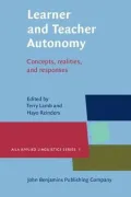 Learner and Teacher Autonomy: Concepts, realities, and response