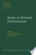 Book cover of Essays on Nominal Determination