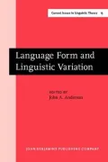 Language Form And Linguistic Variation