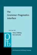 The Grammar-Pragmatics Interface: Essays in Honor of Jeanette K. Gundel
