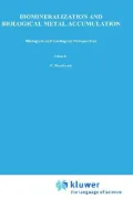 Biomineralization And Biological Metal Accumulation