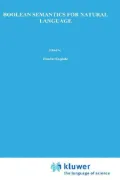 Boolean Semantics For Natural Language