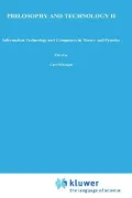 Philosophy and Technology II