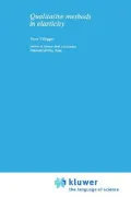 Qualitative Methods in Elasticity. Mechanics of Continua: Band 3