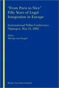 Book cover of 'From Paris To Nice' Fifty Years Of Legal Integration In Europe