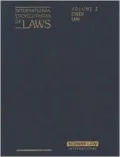 International Encyclopaedia of Laws Cyber Law