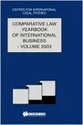 Comparative Law Yearbook Of International Business 2003, Vol. 25