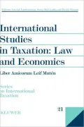 International Studies In Taxation