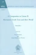 A Companion to Linear B