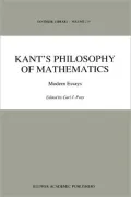 Kant's Philosophy of Mathematics: Modern Essays