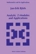 Analytic D-Modules and Applications