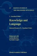 Knowledge and Language: Selected Essays of L. Jonathan Cohen