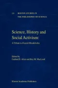 Science, History and Social Activism: A Tribute to Everett Mendelsohn