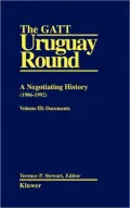 Gatt Uruguay Rnd: Neg Hist Vol 3