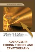 Advances in Coding Theory and Cryptography