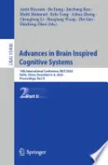 Advances in Brain Inspired Cognitive Systems
