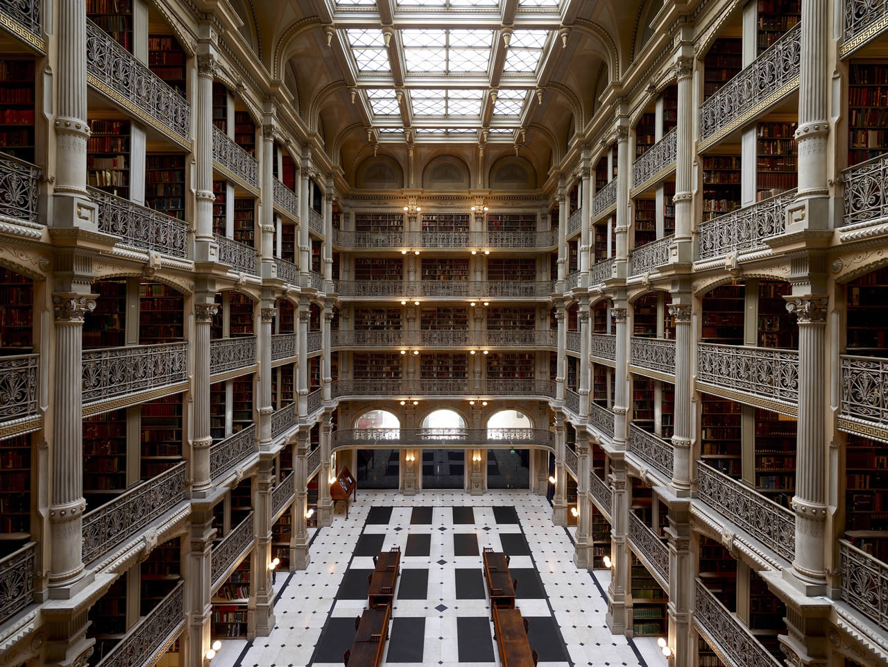 George Peabody Library Atrium